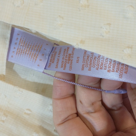 Cream Robe by Savage X Fenty Beauty size xs -s. Pockets. Final Price Drop. - Picture 4 of 6